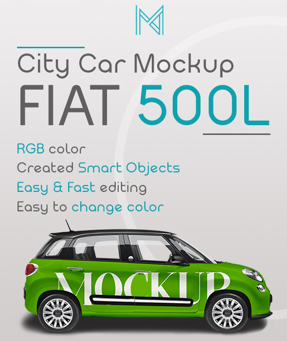 Free Realistic City Car FIAT 500L